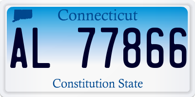 CT license plate AL77866
