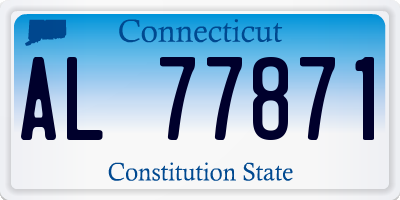CT license plate AL77871