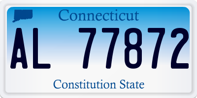 CT license plate AL77872
