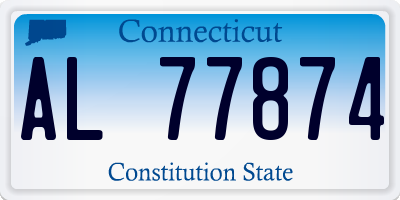 CT license plate AL77874