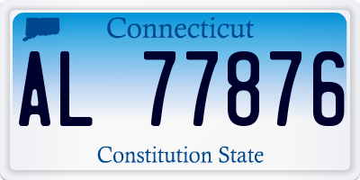 CT license plate AL77876