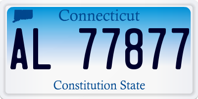 CT license plate AL77877