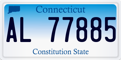 CT license plate AL77885