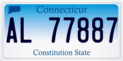 CT license plate AL77887