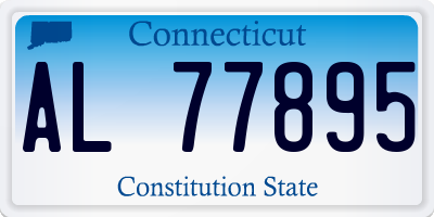 CT license plate AL77895
