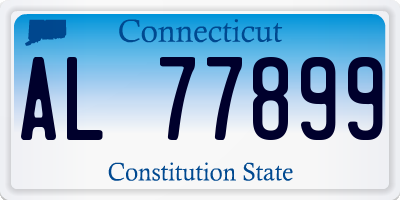 CT license plate AL77899