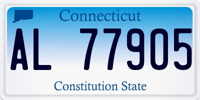 CT license plate AL77905