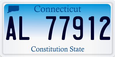 CT license plate AL77912