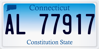 CT license plate AL77917