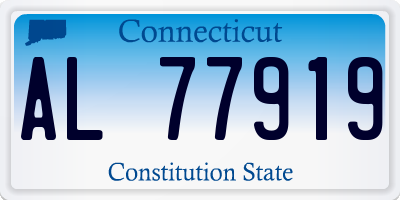 CT license plate AL77919