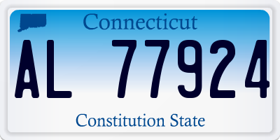 CT license plate AL77924