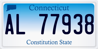 CT license plate AL77938