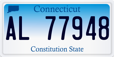 CT license plate AL77948