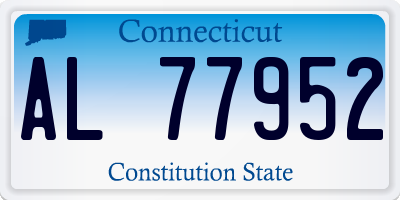 CT license plate AL77952