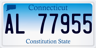 CT license plate AL77955
