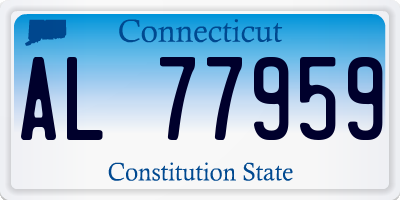 CT license plate AL77959