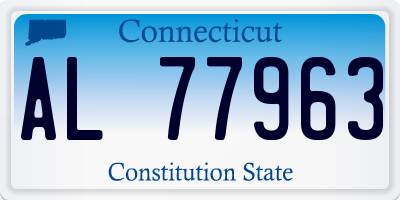CT license plate AL77963