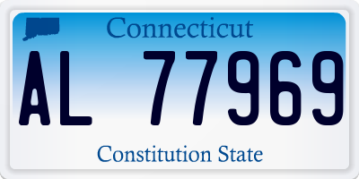 CT license plate AL77969