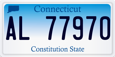 CT license plate AL77970