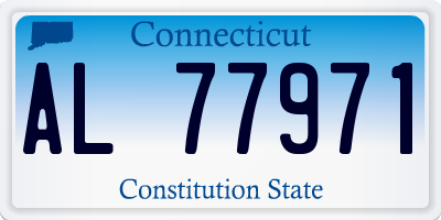 CT license plate AL77971