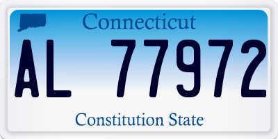 CT license plate AL77972