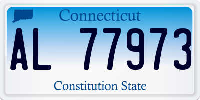 CT license plate AL77973