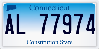 CT license plate AL77974