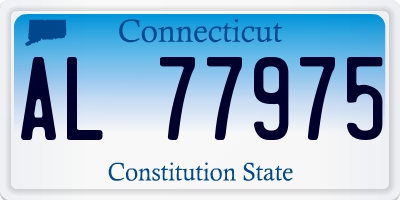 CT license plate AL77975