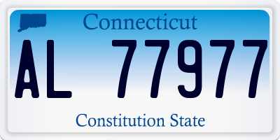 CT license plate AL77977