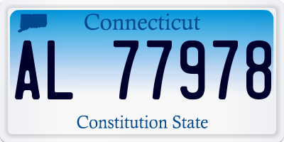 CT license plate AL77978