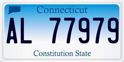 CT license plate AL77979