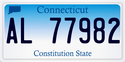 CT license plate AL77982