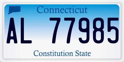 CT license plate AL77985