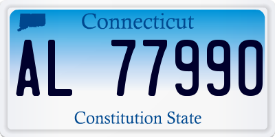 CT license plate AL77990