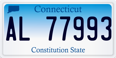 CT license plate AL77993