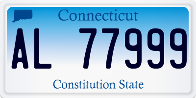 CT license plate AL77999