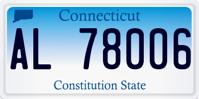CT license plate AL78006