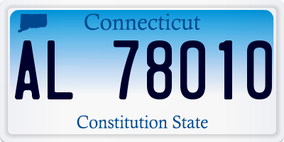 CT license plate AL78010