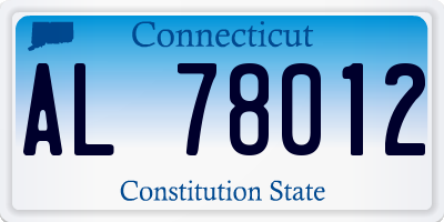 CT license plate AL78012