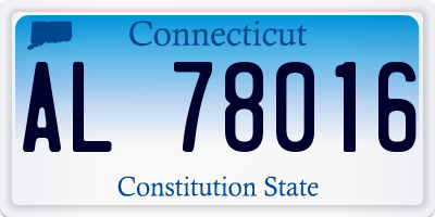 CT license plate AL78016