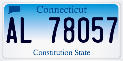 CT license plate AL78057