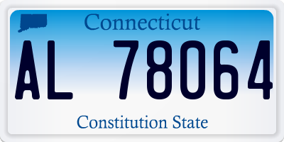 CT license plate AL78064