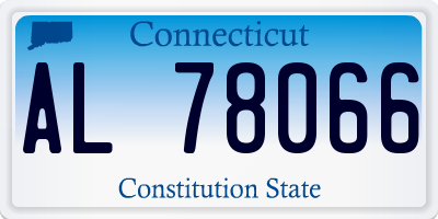 CT license plate AL78066