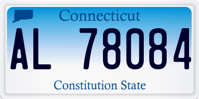 CT license plate AL78084