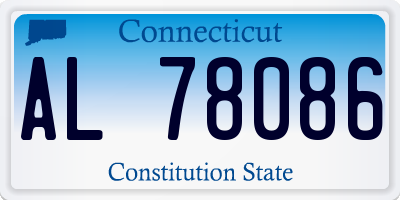 CT license plate AL78086