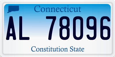 CT license plate AL78096