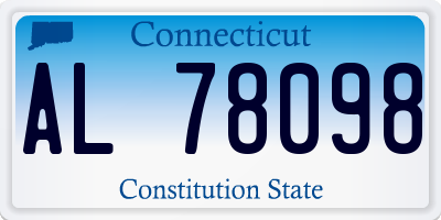 CT license plate AL78098