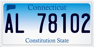 CT license plate AL78102
