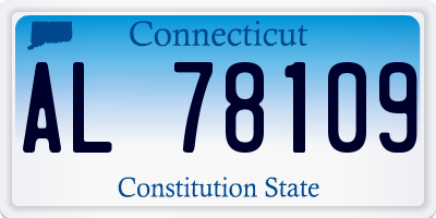CT license plate AL78109