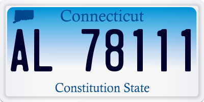CT license plate AL78111